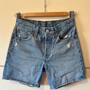 Levi's Light Blue Jean Shorts